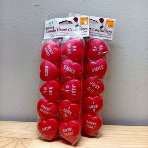 Candy Heart Containers - Red